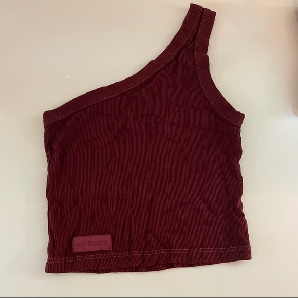 Set Active one shoulder Weekend tank in Hug - Picture 3 of 3